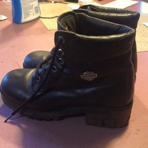 8.5 Harley Davidson leather boots
